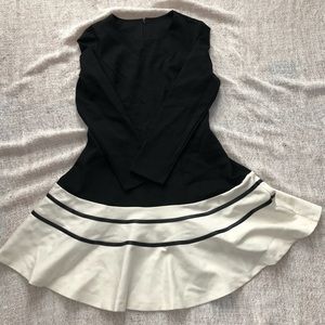 high quality women’s black and white dress